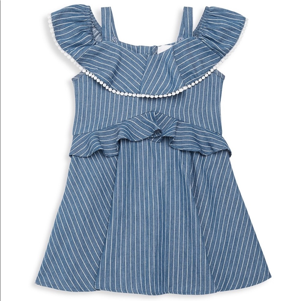 BCBGirls Cold Shoulder Ruffle Dress - Picture 8 of 9